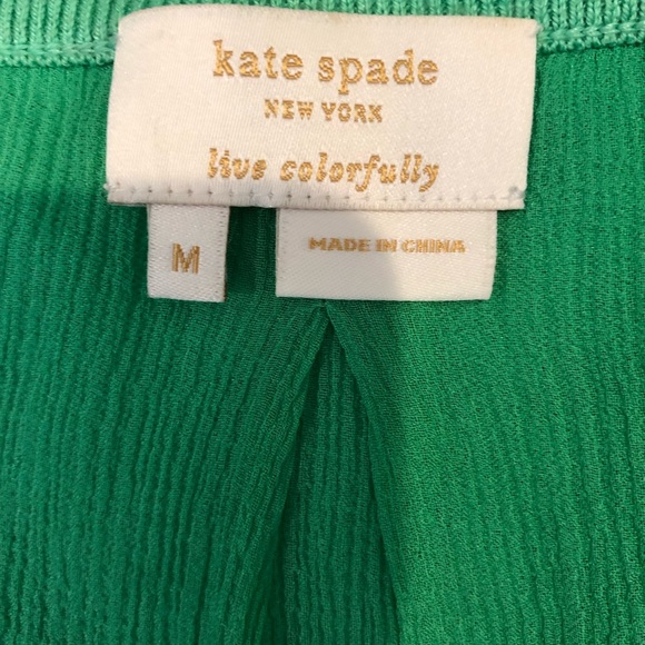 Kate Spade green 3/4 sleeve cardigan, size M - Picture 7 of 8